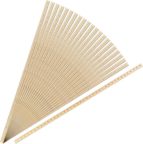 Pack wooden rulers - wooden,