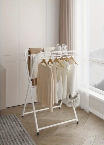 Foldable clothes rail - clothes,