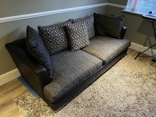 Big 4 seat sofa by DFS (black