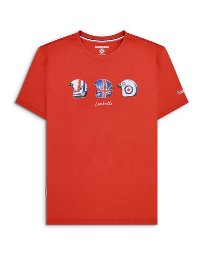 Lambretta mens helmet tee - helmet,