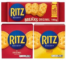 Ritz Crackers Original & Cheese 1, 3, 6 Boxes | Multipack Snacks Biscuits