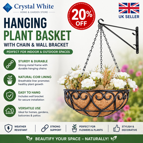 Hanging baskets 12 - hanging, 8"