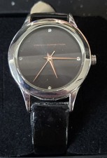 WOMENS FRENCH CONNECTION BLACK FACED WATCH NEW
