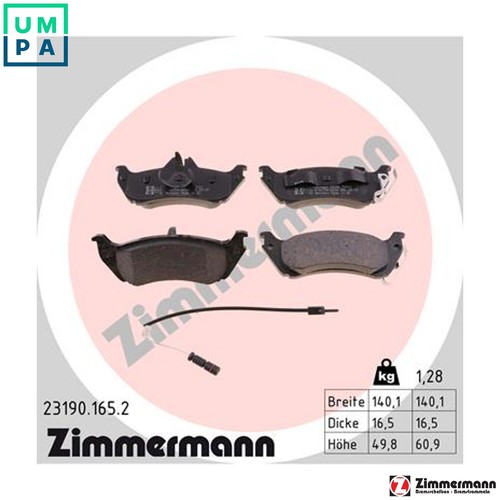 Brake pad set disc - set,