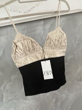 Zara ruffled combination top