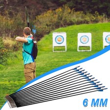 12Pcs 30 inch Fibreglass Archery Arrows Field Hunting & Target Broadhead Tool UK