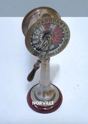 Antique brass ship - brass,