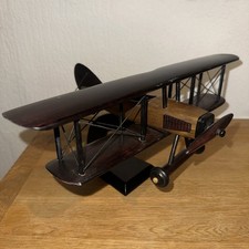 Vintage Wooden WW1 Biplane