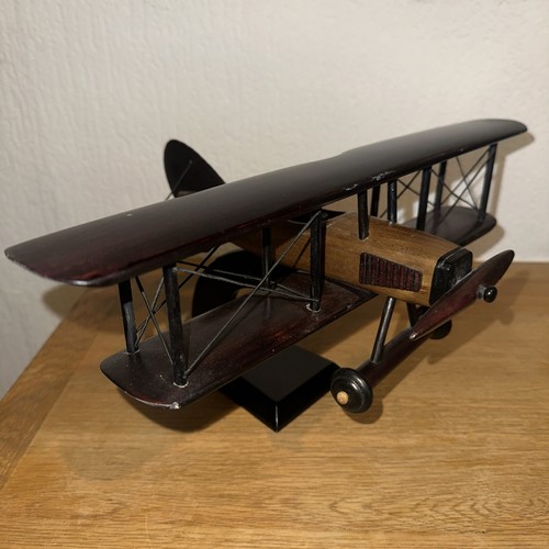 Vintage wooden ww1 biplane - vintage,
