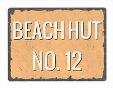 Beach Hut with number
