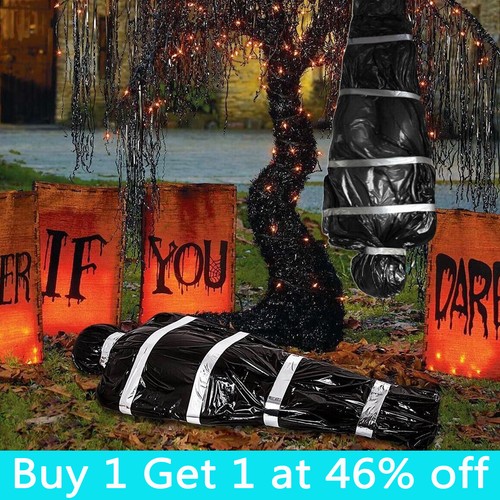 Halloween fake corpse garden - halloween,