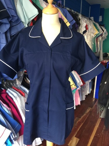 Ladies navy nursing tunic - ladies,