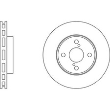 2x Brake Discs Vented For