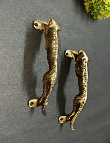 Lacquered brass jaguar door - lacquered,
