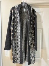 Mintee Hooded Open Front Knit