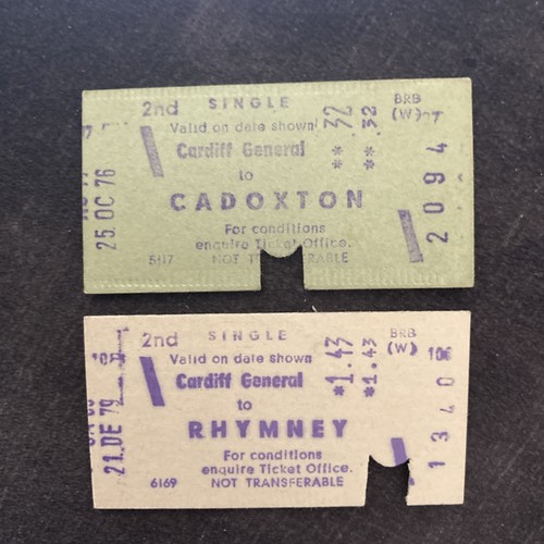 Railway ticket 2 x - railway., ticket,