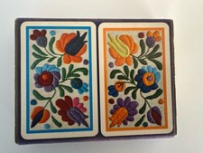 Fournier Plastic Coated Playing Card Decks, Flowers design, Complete