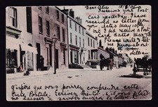 Wales Pembrokeshire MILFORD HAVEN Charles St used 1905 postcard + fine postmark