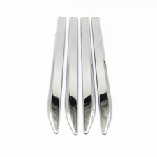 2 Pair Stainless Steel Emblem