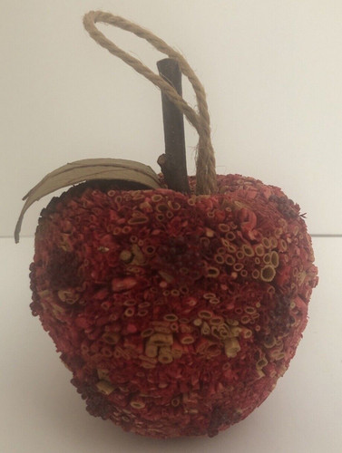 Large red apple beaded - large,