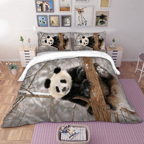 Panda animals duvet cover - panda,