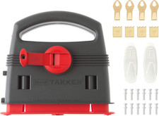 Takker Easy One-Step Hardwall Picture Frame Hanging Tool Kit & Refill Pack (Hard
