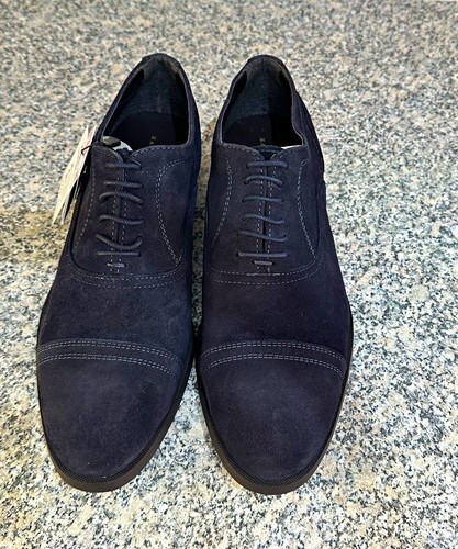 Zara man blue suede cap - zara, toe