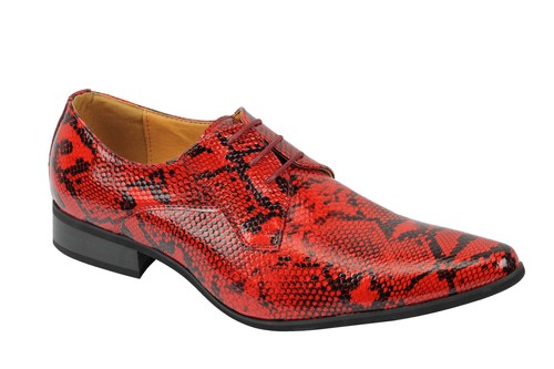 Mens leather lined - snake, skin