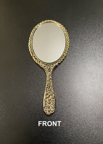 Antique vanity hand mirror - antique, 5"