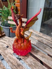 Large Red Dragon Figurine Fire