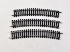 Hornby OO Gauge R606 2nd Radius Nickel Silver Curved Track  X3 VGC Model Railway