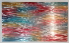 Modern abstract metal wall