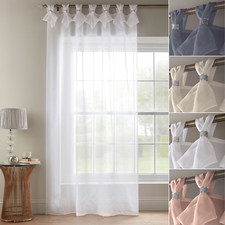 Voile Curtain Panel Tab Top