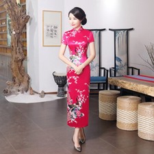 Women Summer Ice Silk Qipao