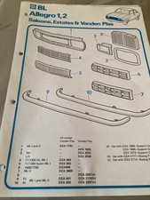 BRITISH LEYLAND ALLEGRO 1 2 SALOON VANDEN PLAS ESTATE BODY PANEL REPAIR MANUAL