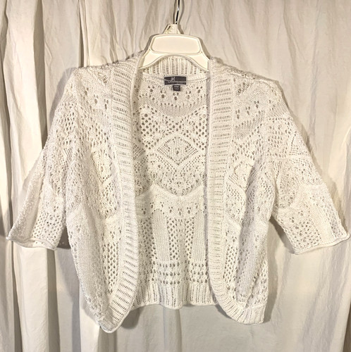 Boho white open knit - boho,