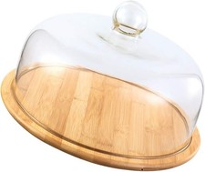 VOSAREA Wood Cake Tray with