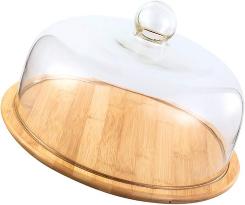 Vosarea wood cake tray with - tray,