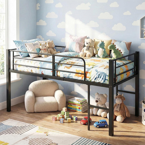 Metal kids bunk bed - metal, bed,