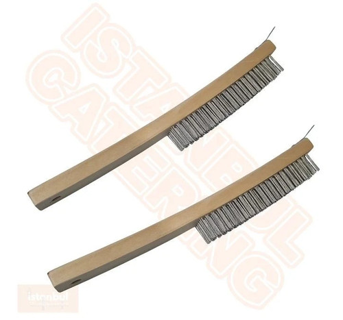 Charcoal grill brushes - set, of