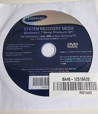 Samsung System Recovery Media Windows 7 Home Premium SP1 Disc Only
