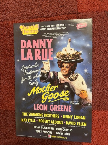 Pantomime flyer danny rue - pantomime,