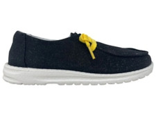 New! Women's Gypsy Jazz Black 'GAME DAY' GLITTER SHOES w Yellow laces Pittsburgh