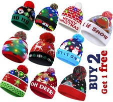 Christmas LED Light Up Hat