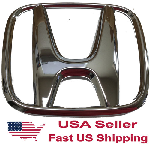 Honda grille emblem - emblem, silver