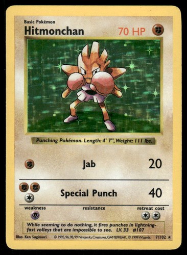 Pokemon cards hitmonchan 102 - pokemon,