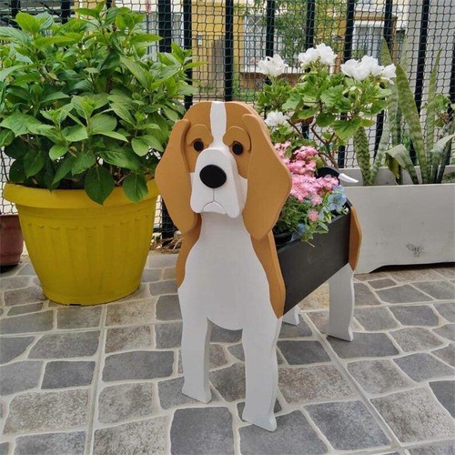 Planter animal shaped - planter, dog