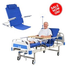 Manual Home Hospital Nursing Bed Set / Folding Bed Backrest 