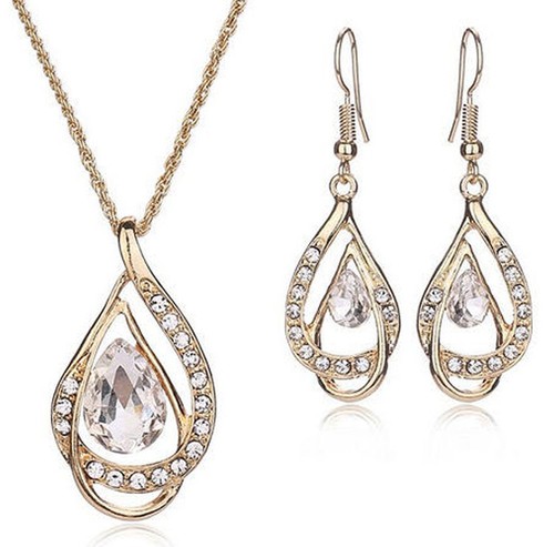Jewellery set gold and - set,