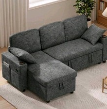 L-Shaped Sofa Bed 3 Seater